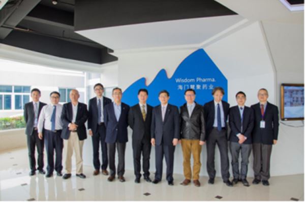 宇部興産山本社长来访乐鱼（中国）药业